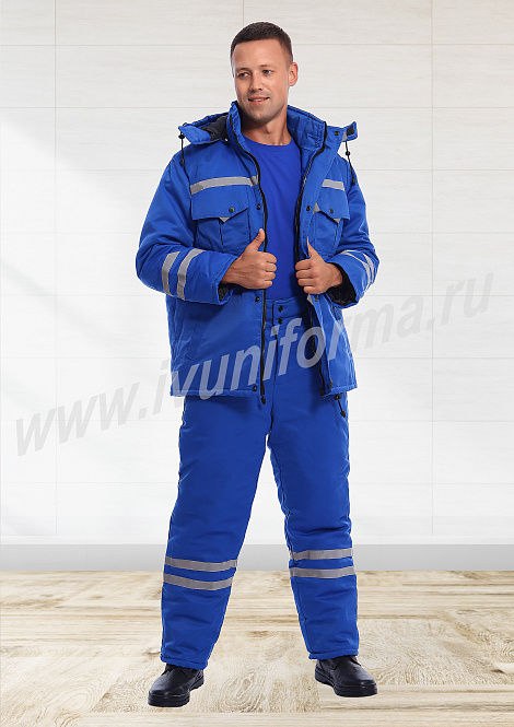 Костюм мужской зимний для скорой помощи арт. СП-02-14-ГР