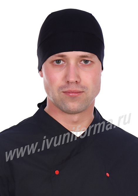 Бандана поварская черная унисекс арт. ГУ-12-311-ТР